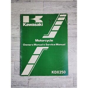 1981 Kawasaki KDX250 Motorcycle Owners And Service Manual B2 99920-1165-01